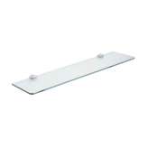 Inda Hotellerie Tempered crystal shelf, 6 mm glass, with brackets