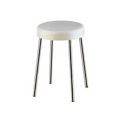 Inda Stool with seat in ureic resin (UF), brass legs