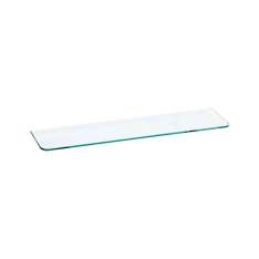 Inda Hotellerie Shelf in transparent tempered crystal for arts. RV408A - R1809N. 6 mm thick glass