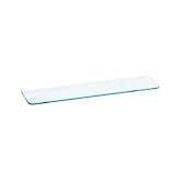 Inda Hotellerie Shelf in transparent tempered crystal for arts. RV408A - R1809N. 6 mm thick glass