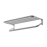 Inda Hotellerie Bath towel rack with towel holder, center distance 60 cm