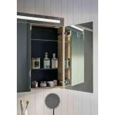 Inda DailyMirror cabinet with 2 mirror doors internal/external H80 cm, 2 shelves