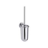 Inda Colorella Wall-mounted toilet brush holder with dish in chrome ABS