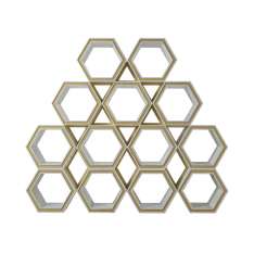 Homedesign Freestanding | Hexagon Bookcase