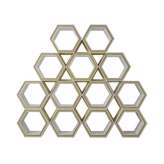 Homedesign Freestanding | Hexagon Bookcase