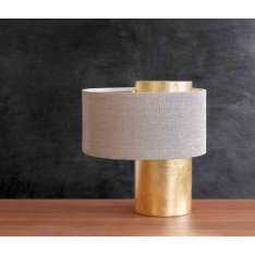 HMD Furniture Bobo Table Lamp Gold Leaf