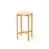 Hiyoshiya Mori Kougei | Sliced Veneer Geometric Pattern table top