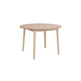 Hans K ZigZag table round 110(50)x110cm ash blonde
