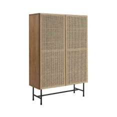 Hans K Racquet cabinet oak oiled, leg metal