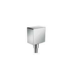 Hansgrohe hansgrohe Fixfit Square wall outlet with non-return valve and synthetic joint