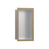 Hansgrohe hansgrohe XtraStoris Individual Wall niche Brushed Stainless Steel with design frame 30 x 15 x 10 cm