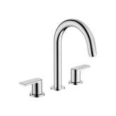 Hansgrohe hansgrohe Vernis Shape 3-hole basin mixer with pop-up waste set