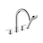 Hansgrohe hansgrohe Vernis Shape 4-hole rim mounted bath mixer