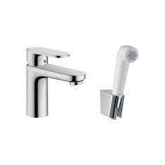 Hansgrohe hansgrohe Vernis Blend Single lever basin mixer 100 with bidette hand shower and shower hose 160 cm