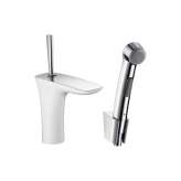 Hansgrohe hansgrohe Bidette 1jet hand shower/ PuraVida single lever basin mixer set 1.60 m