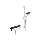 Hansgrohe hansgrohe Pulsify Select Shower system 105 3jet Relaxation with hand shower, thermostat, shower bar 65 cm, slider and