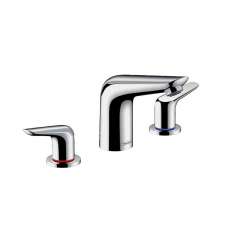 Hansgrohe hansgrohe Novus 3-hole basin mixer 100 with pop-up waste set