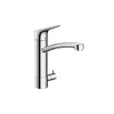Hansgrohe hansgrohe Logis Single lever kitchen mixer 220 with device shut-off valve