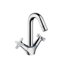 Hansgrohe hansgrohe Logis Classic 2-handle basin mixer with push-open waste set