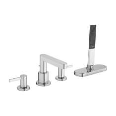 Hansgrohe hansgrohe Finoris 4-hole rim mounted bath mixer with sBox