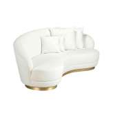 Hamilton Conte Ignacio | L Luxe Sofa Brass Base