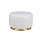 Hamilton Conte Cami | L Pouf Brass Base
