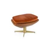 Hamilton Conte Blas | Brass Effect Base Ottoman