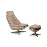 Hamilton Conte Blas | Brass Effect Base Armchair