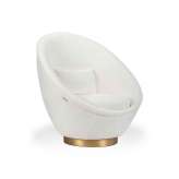 Hamilton Conte Aggi | Brass Base Armchair