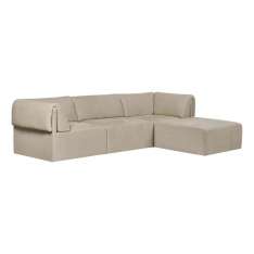 Gubi Wonder Sofa - 3-seater with Chaise Longue