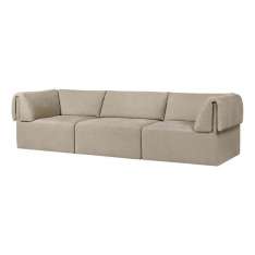 Gubi Wonder Sofa - 3-seater with armrest