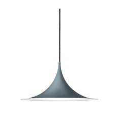 Gubi Semi Pendant M | Glossy anthracite grey