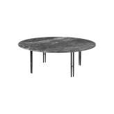 Gubi IOI Coffee Table Ø100 | Black Semi Matt/Grey Emperador Marble