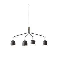 Gubi Howard Chandelier - Four Arms, Long