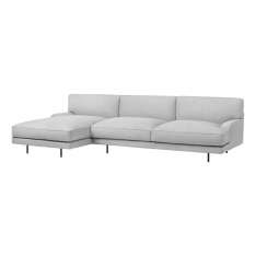 Gubi Flaneur Sofa - 2 Seater with Chaiselongue - pre-assembled