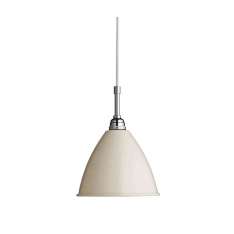 Gubi Bestlite BL9 S Pendant | Off-White/Chrome