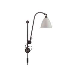 Gubi Bestlite BL5 Wall lamp | Black Brass/Classic White