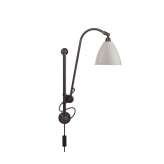 Gubi Bestlite BL5 Wall lamp | Black Brass/Classic White