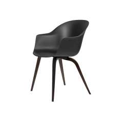 Gubi Bat Dining Chair - Un-Upholstered- Wood base