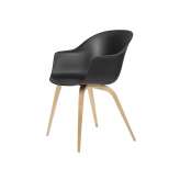 Gubi Bat Dining Chair - Un-Upholstered- Wood base