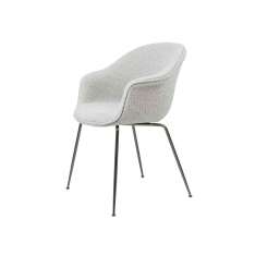Gubi Bat Dining Chair - Fully Upholstered, Conic base