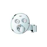 Grohe Grohtherm SmartControl Thermostat for concealed installation with 2 valves and integrated shower holder