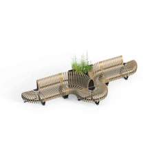 Green Furniture Concept Planter Divider T-Connection