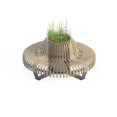 Green Furniture Concept Planter Divider Donut