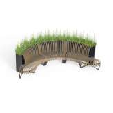 Green Furniture Concept Planter Divider Concave
