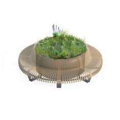 Green Furniture Concept Planter Divider Circle