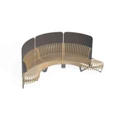 Green Furniture Concept Nova C Divider Concave 45°
