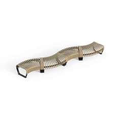Green Furniture Concept Nova C Bench Wiggly configuration