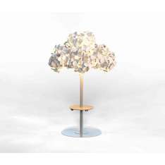 Green Furniture Concept Leaf Lamp Link Tree L w/Round Table w/Chargers