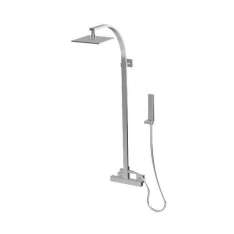 Graff Aqua-Sense - Wall mounted square thermostatic shower column